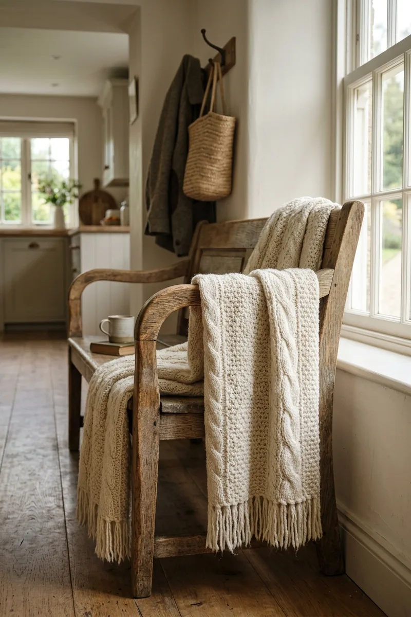 Add a Textured Throw Blanket