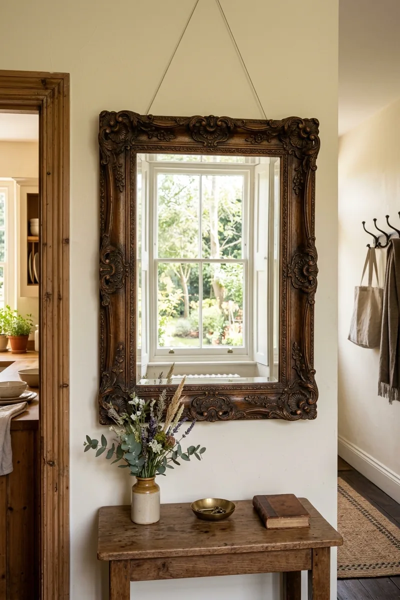 Incorporate a Vintage Mirror