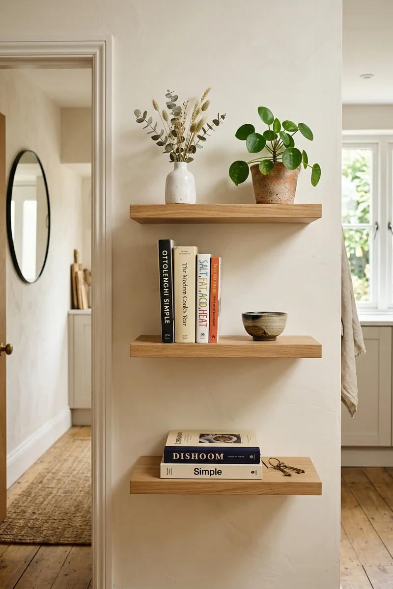 Install Wall-Mounted Shelves