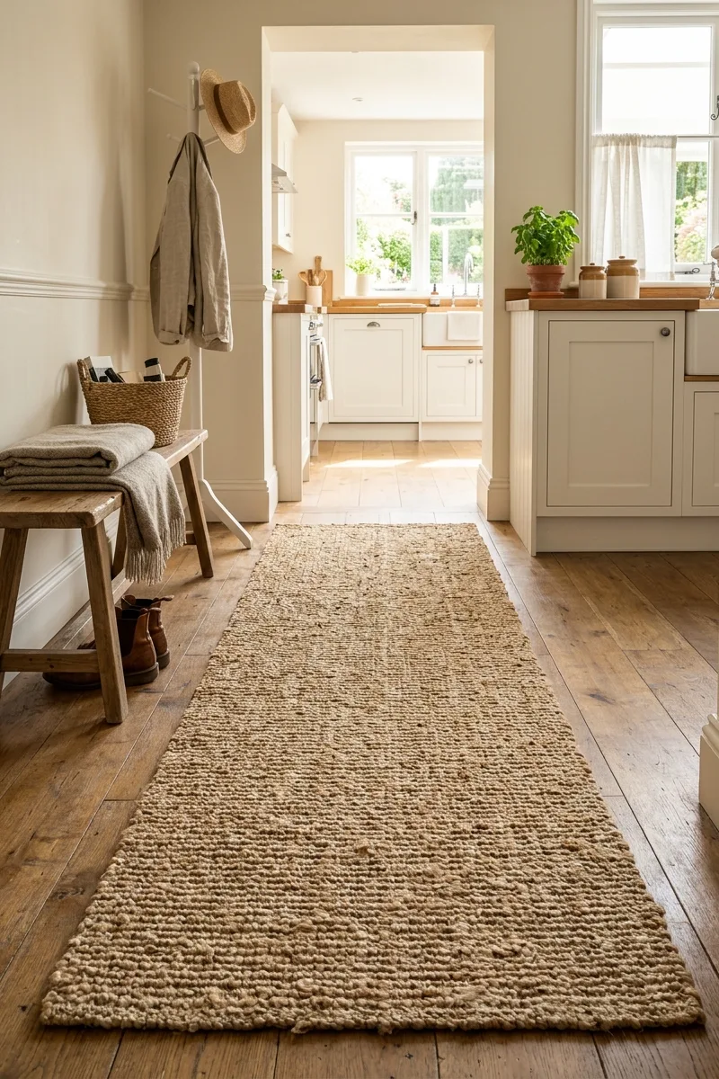 Layer with a Jute Runner
