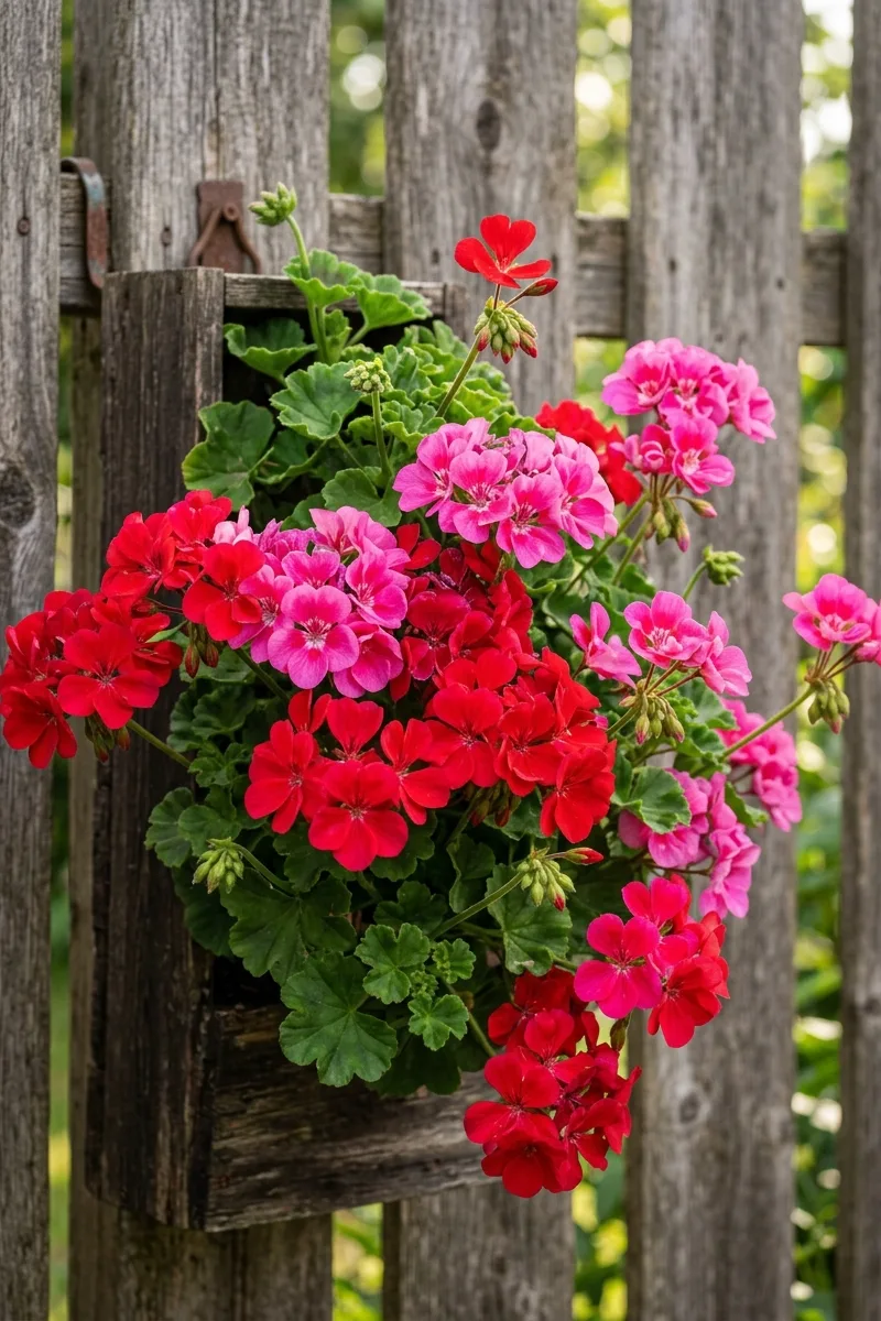 Colorful Geraniums for a Pop of Color