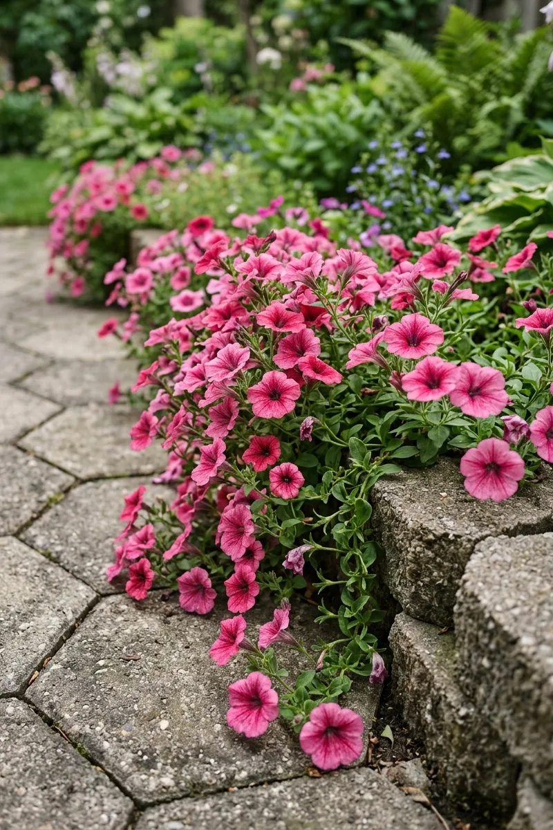 Add Pink Petunias for a Trailing Effect