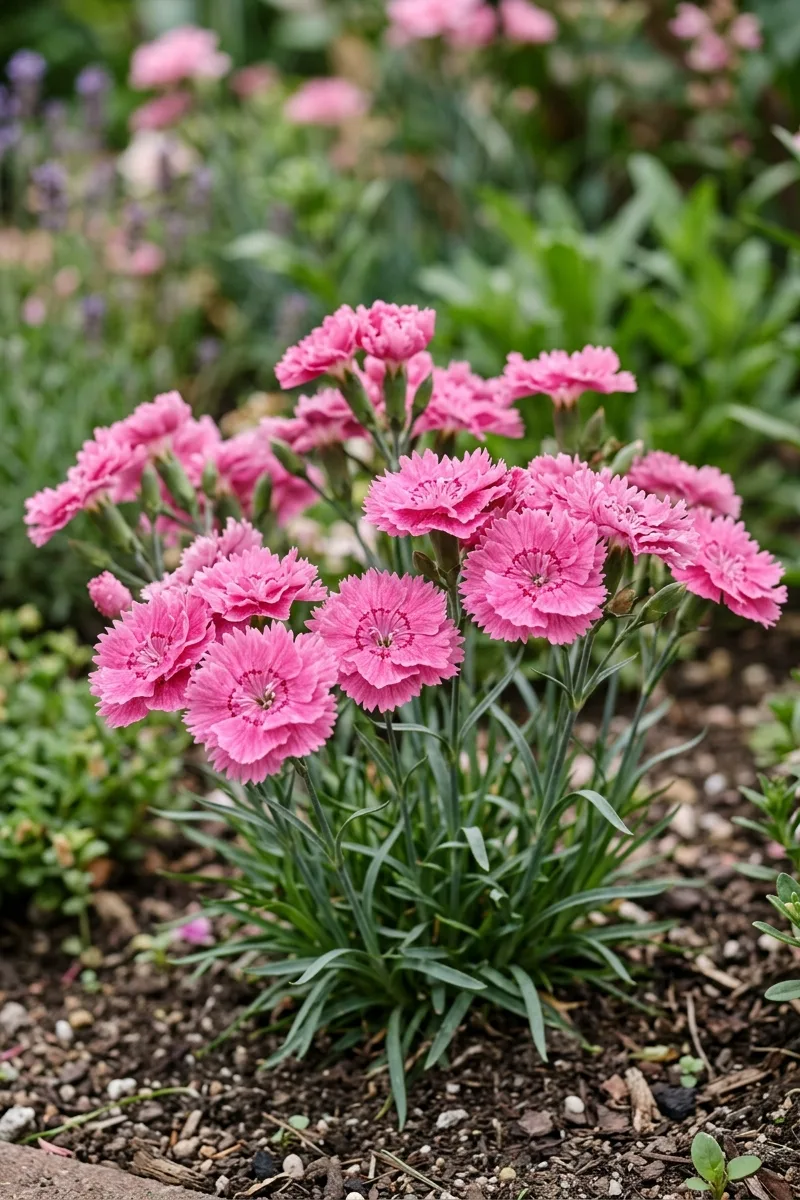 Incorporate Pink Dianthus for a Carnation Look