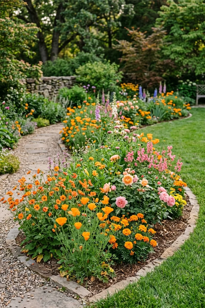 Use a Curved Border for a Flowing Look