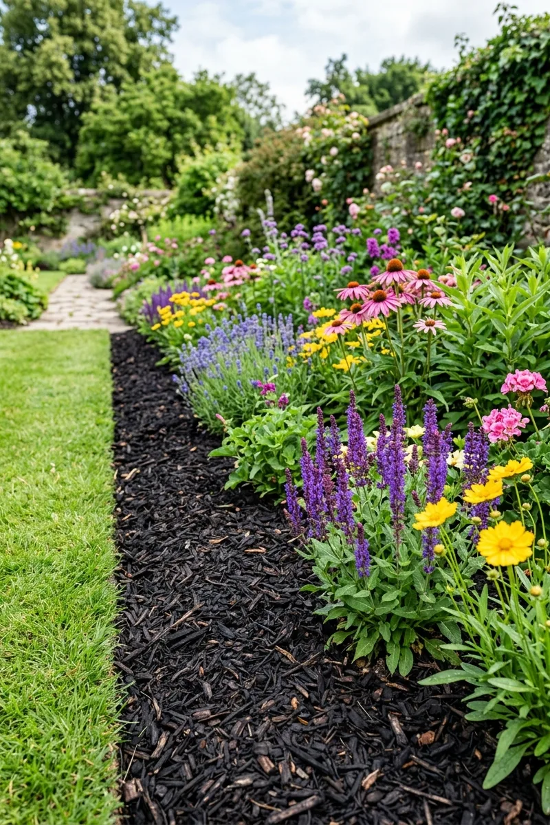 Use a Mulch Border for a Clean Finish