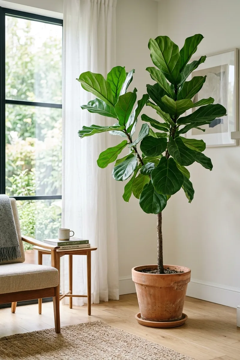 Add a Tall Fiddle Leaf Fig