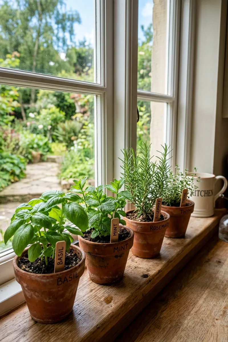 Create a Window Sill Herb Garden
