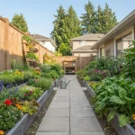 15 Vibrant Flower Garden Ideas with Wooden Trellis and Raised Beds