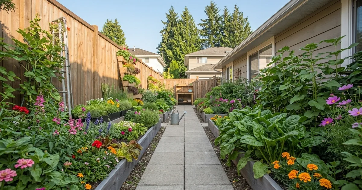 15 Vibrant Flower Garden Ideas with Wooden Trellis and Raised Beds