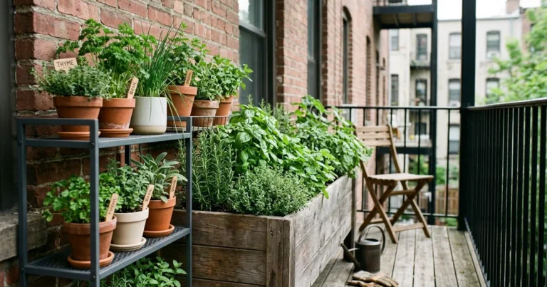 16 Herb Garden Planter Ideas for Urban Balconies and Patios