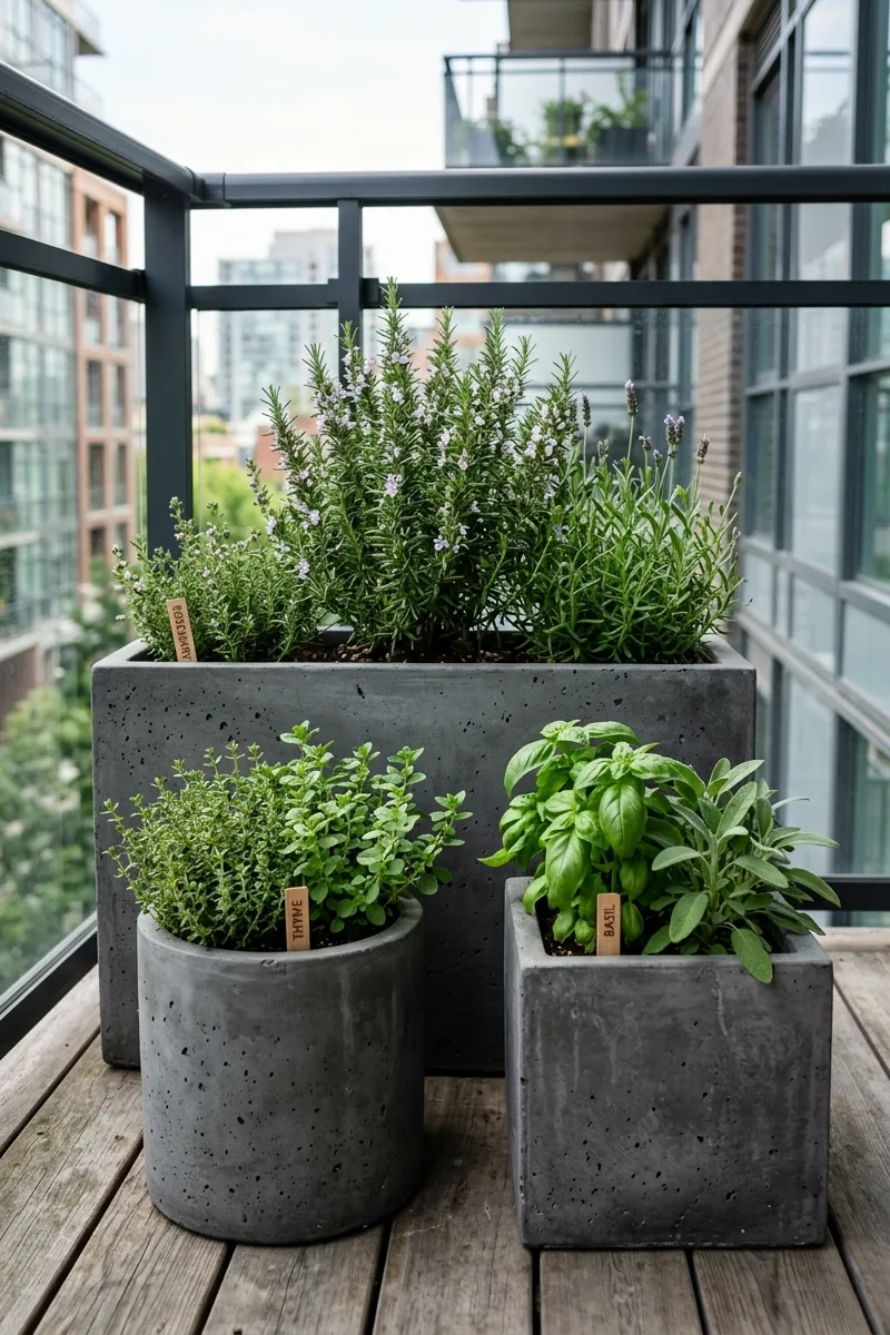 Stylish Cement Planters for a Modern Edge