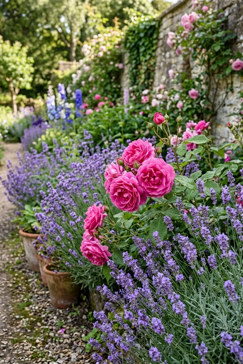 Mix Roses with Lavender