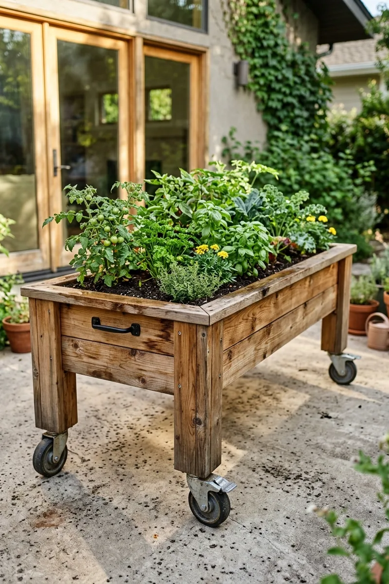 Use Wheeled Planters for Flexibility