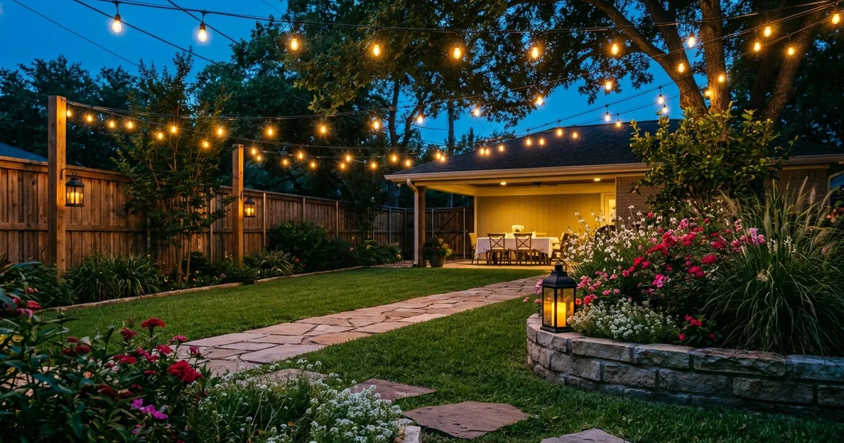 17 Enchanting Twilight Garden Ideas with String Lights and Lanterns