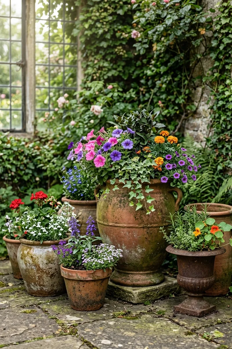A Collection of Vintage Pots