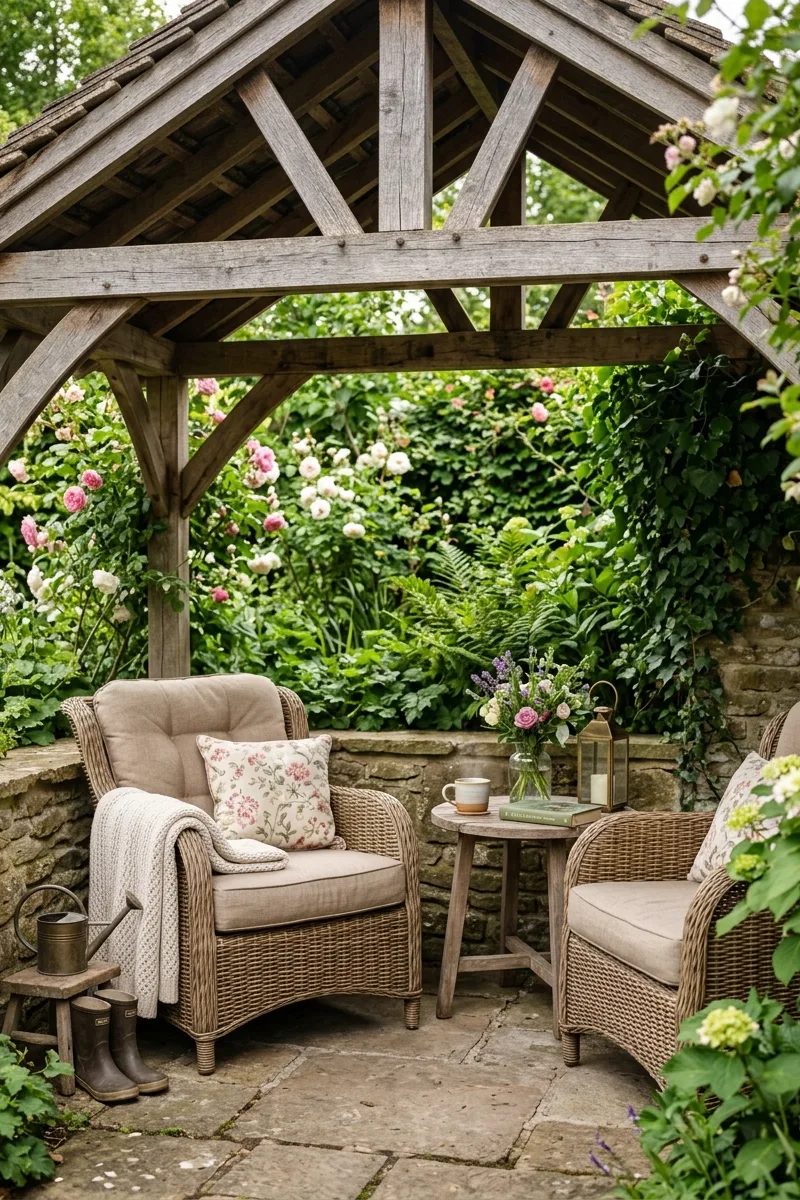 A Covered Seating Area