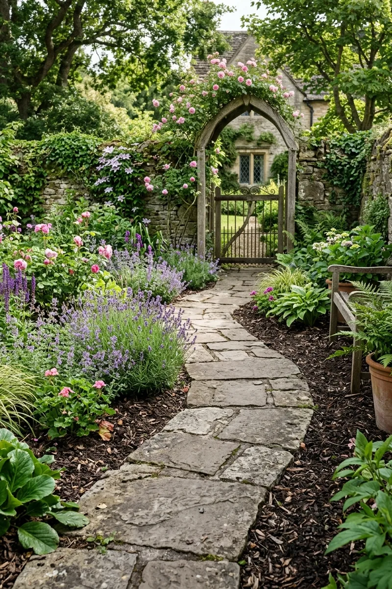 A Winding Flagstone Path