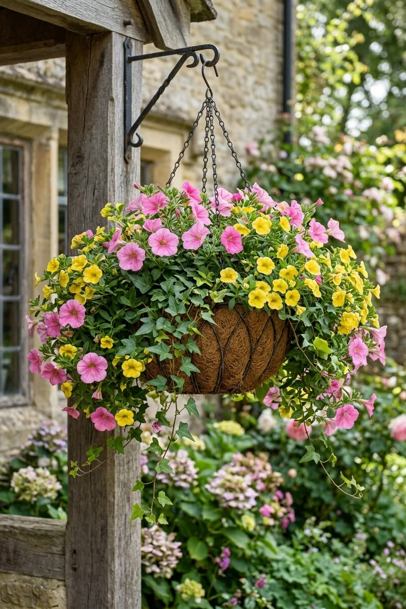 Overflowing Hanging Baskets