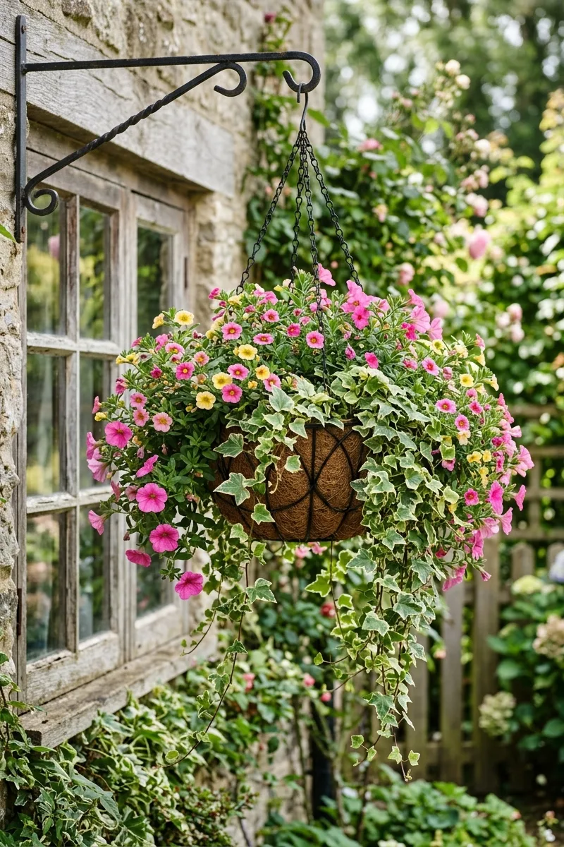 Overflowing Hanging Baskets