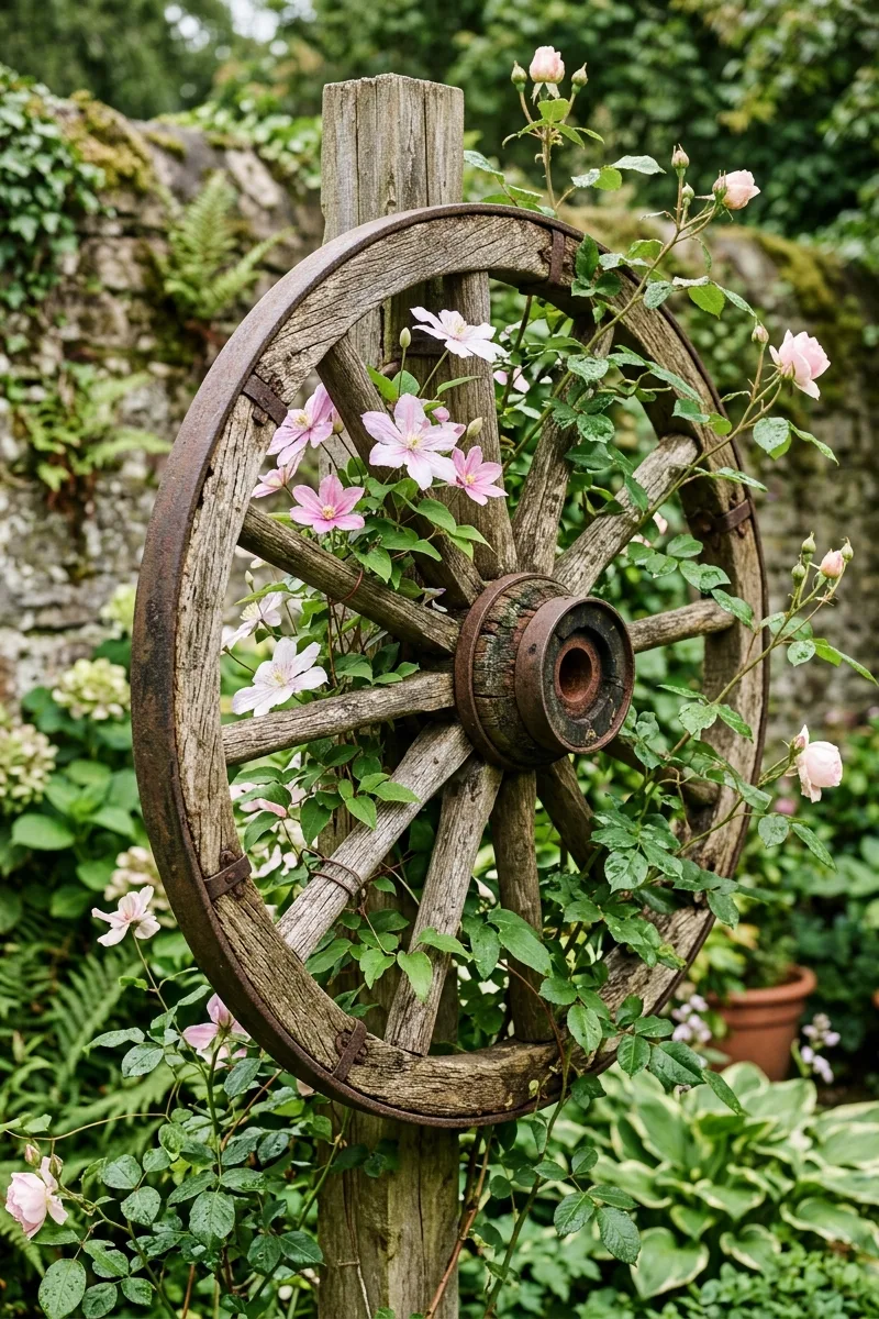 Train a Vine Up a Wagon Wheel