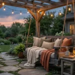 18 Cozy Porch Swing Pergola Ideas for Twilight Relaxation