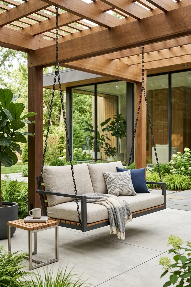 Add a Metal Swing for a Modern Look