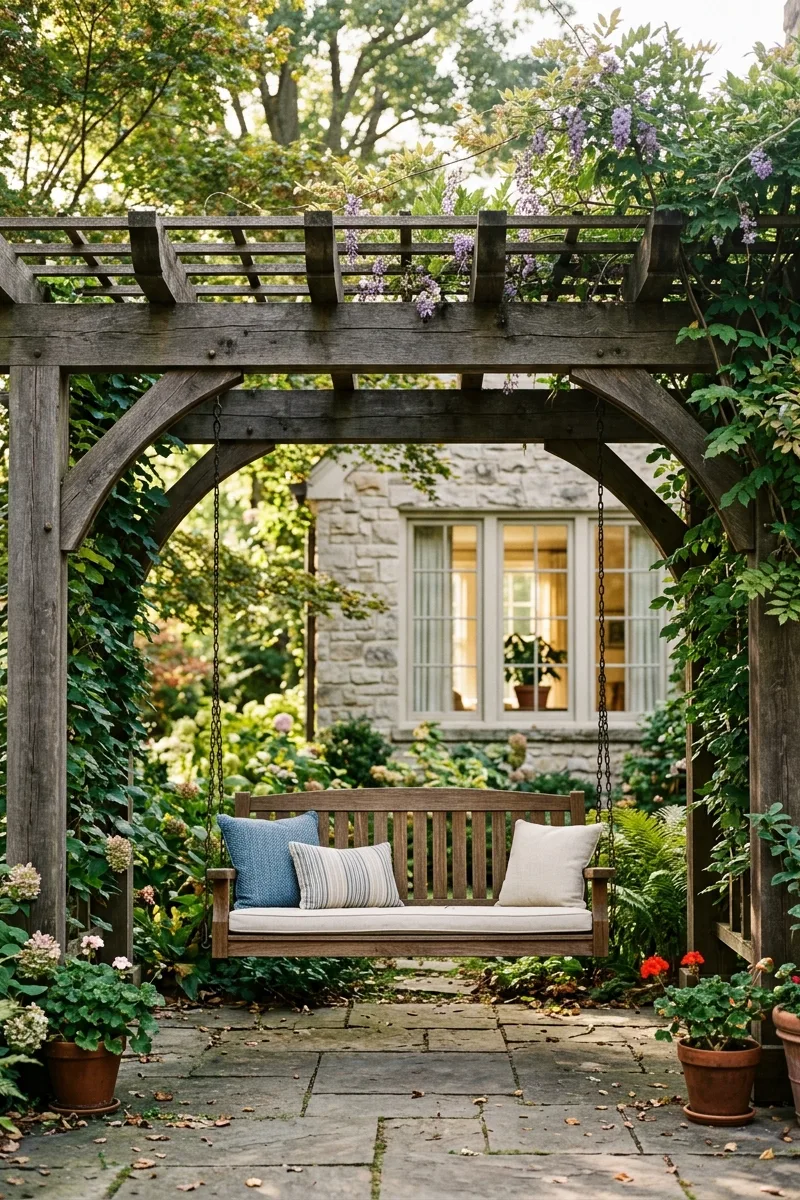 The Classic Wooden Pergola