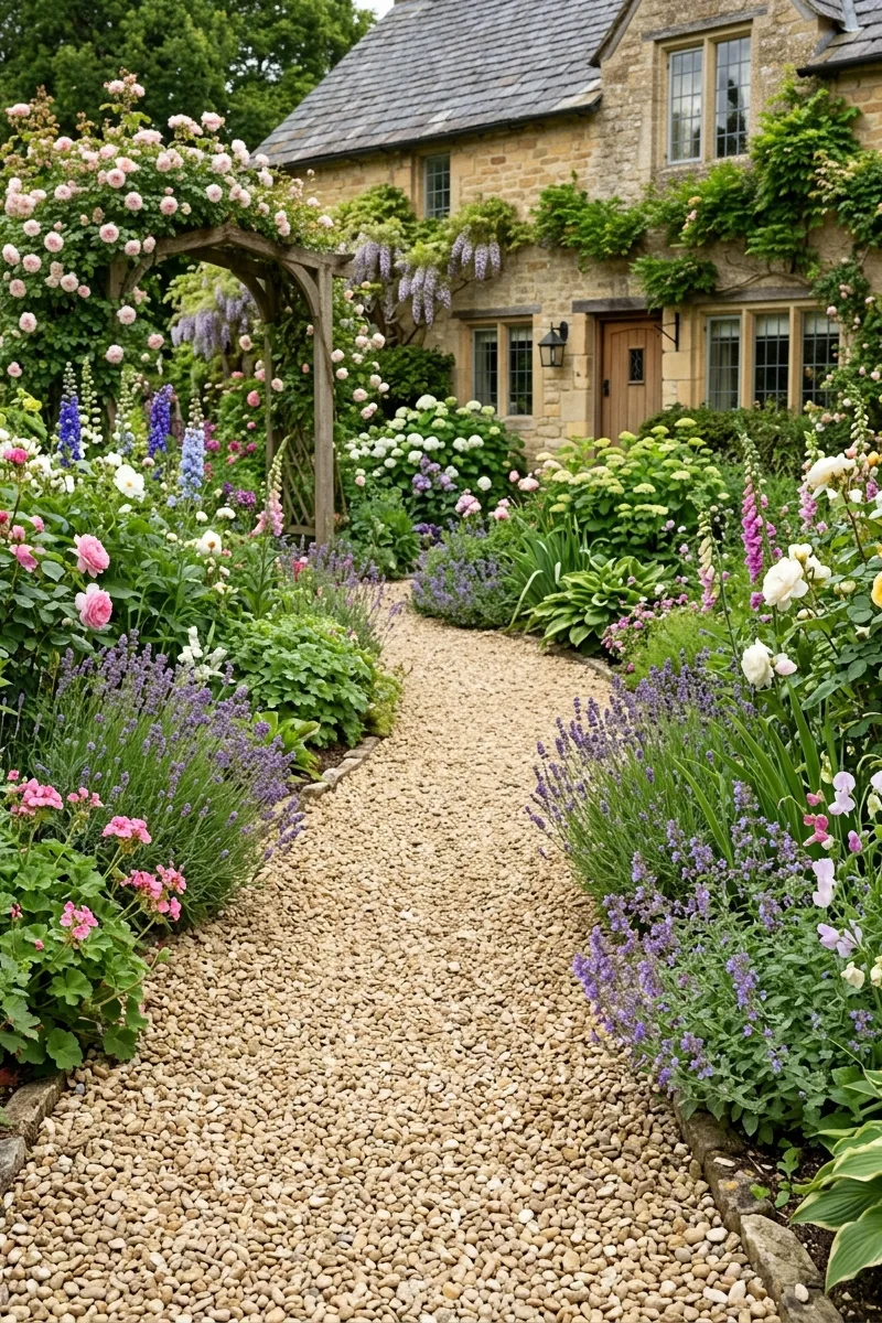 Gravel for a Soft, Rustic Look
