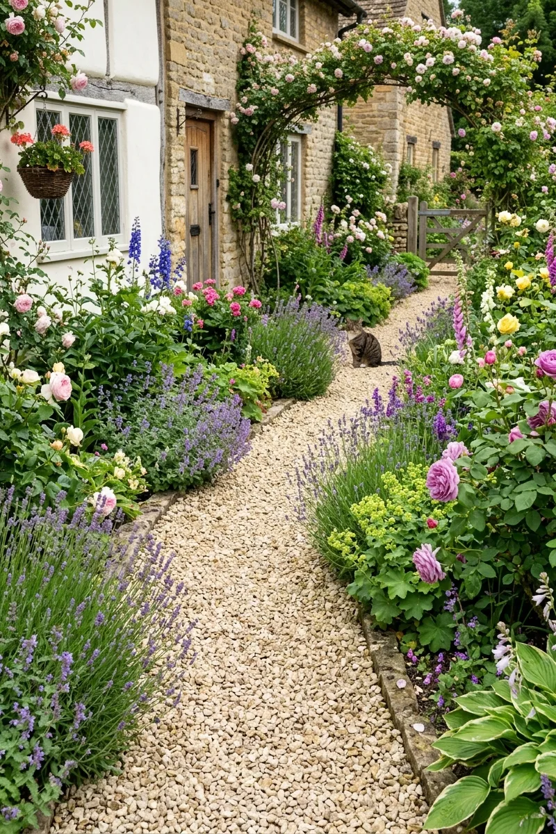 Gravel for a Soft, Rustic Look