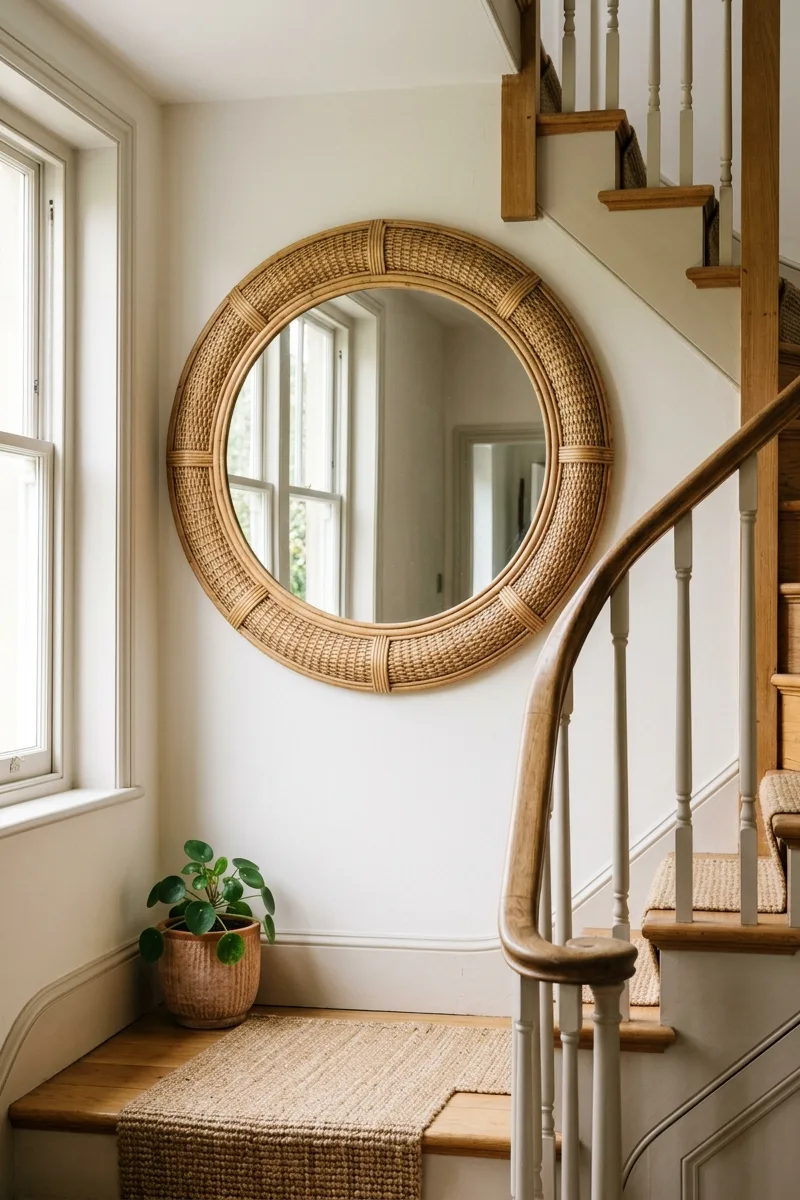 Add a Rattan or Wicker Mirror
