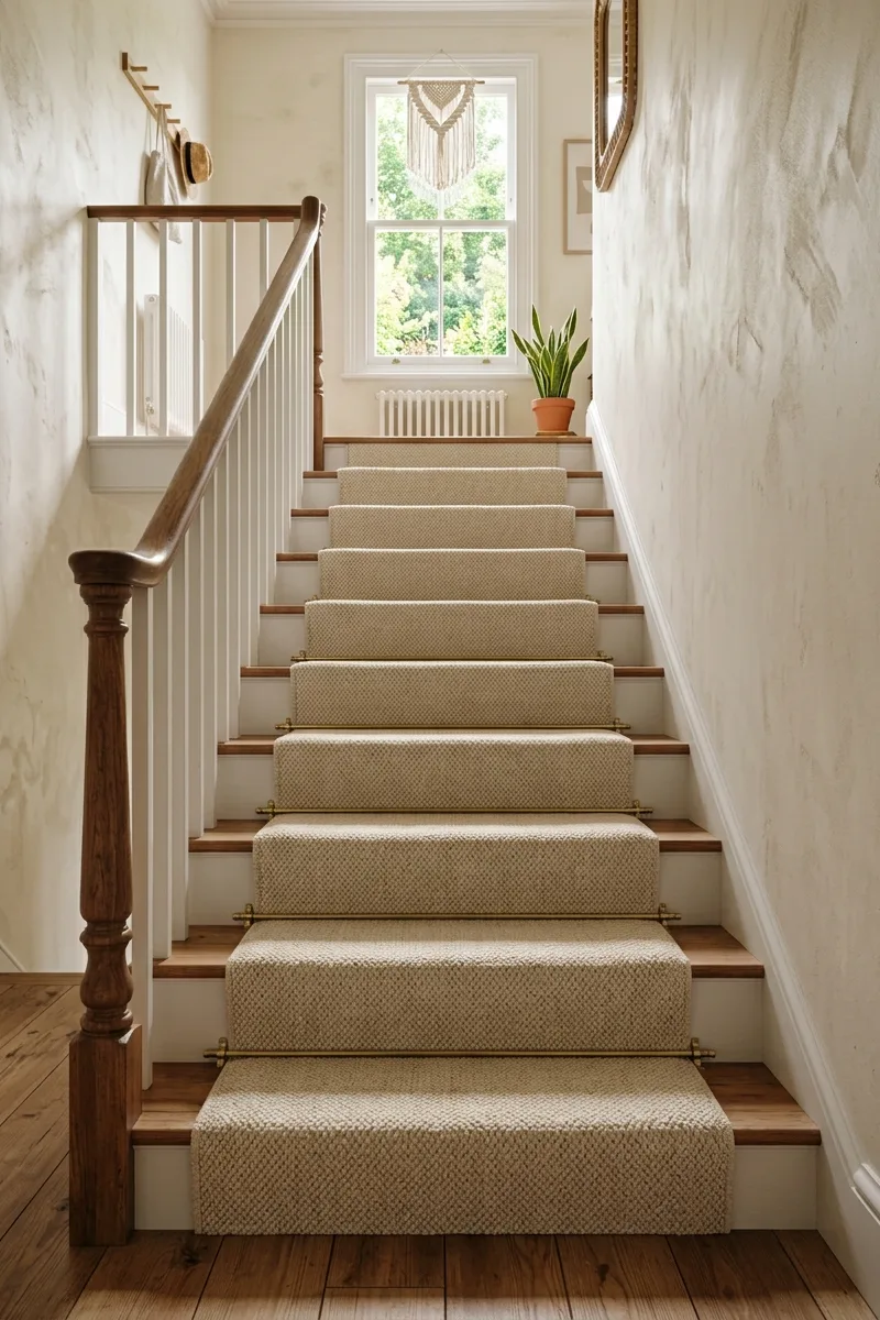 Carpeted Steps for Instant Coziness