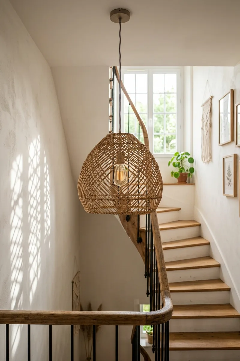 Install a Woven Pendant Light