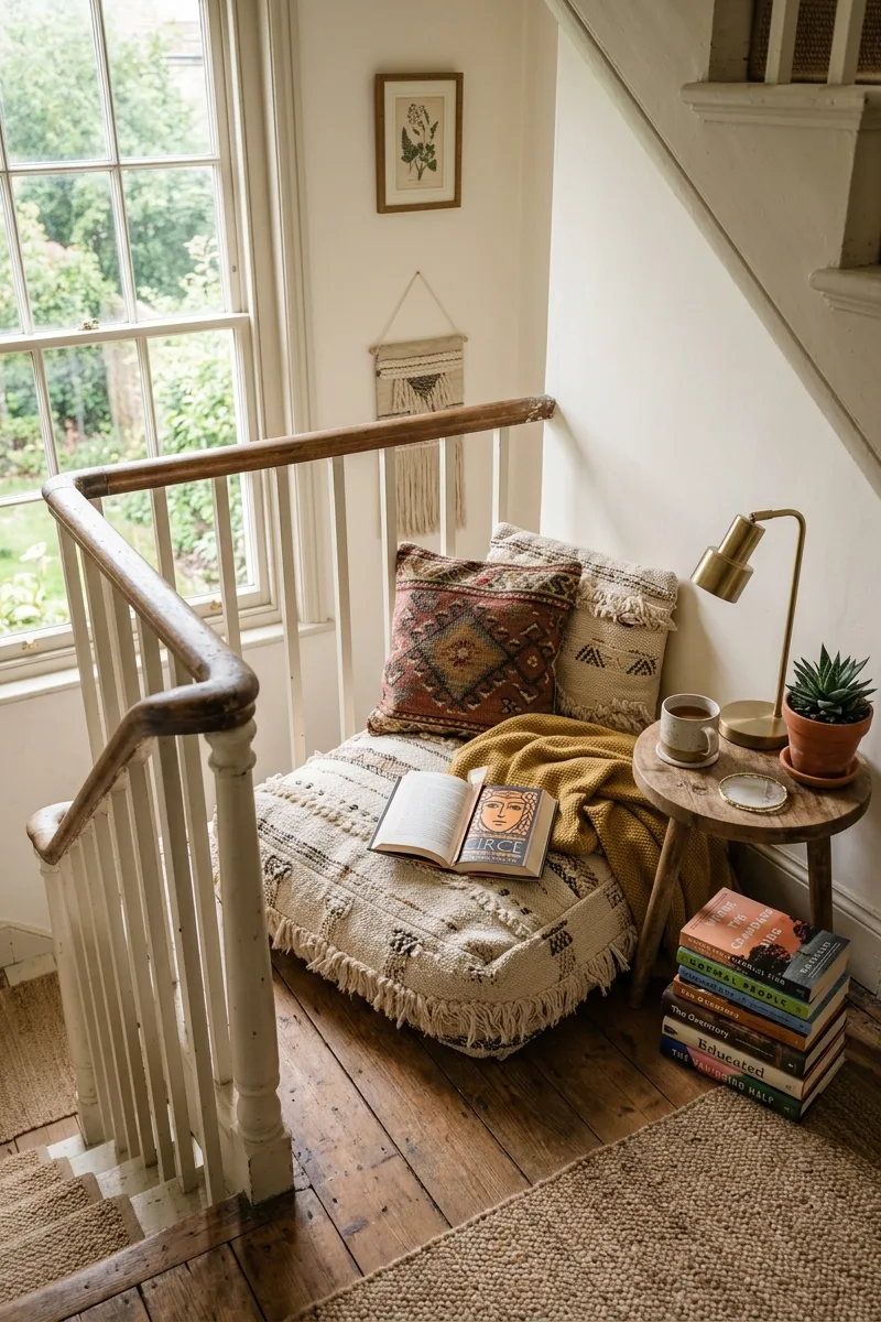 Place a Cozy Reading Nook on the Landing