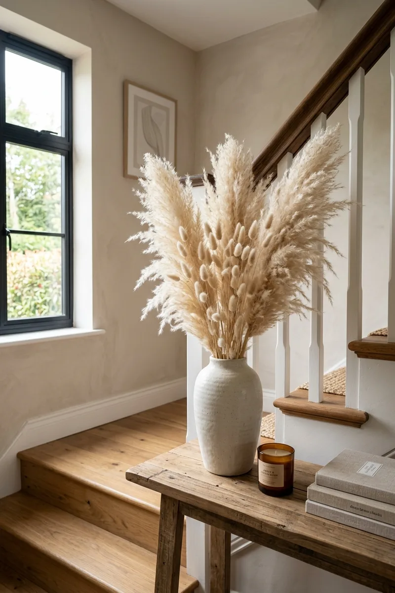 Play with Pampas Grass and Dried Florals