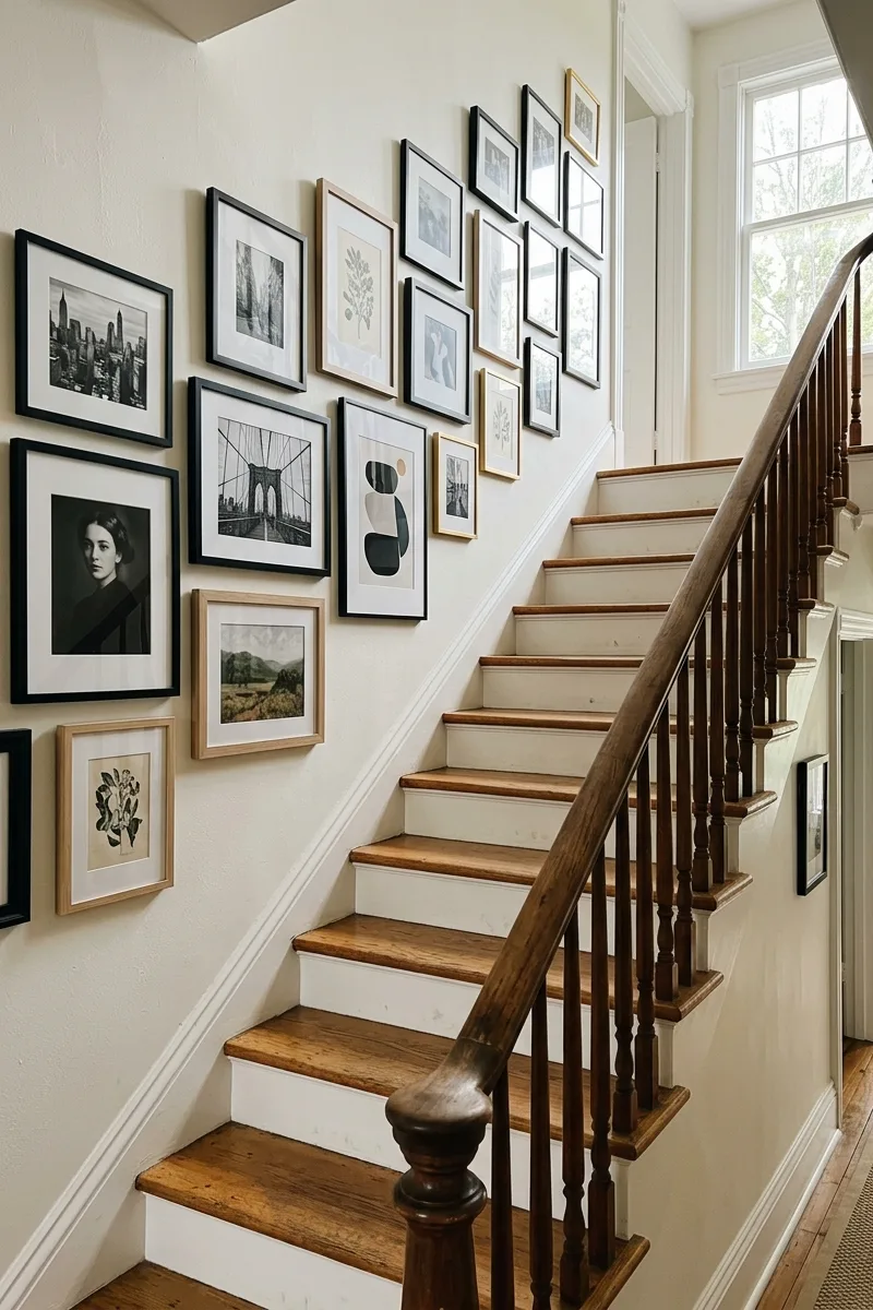 Hang Art at a Stair-Step Angle