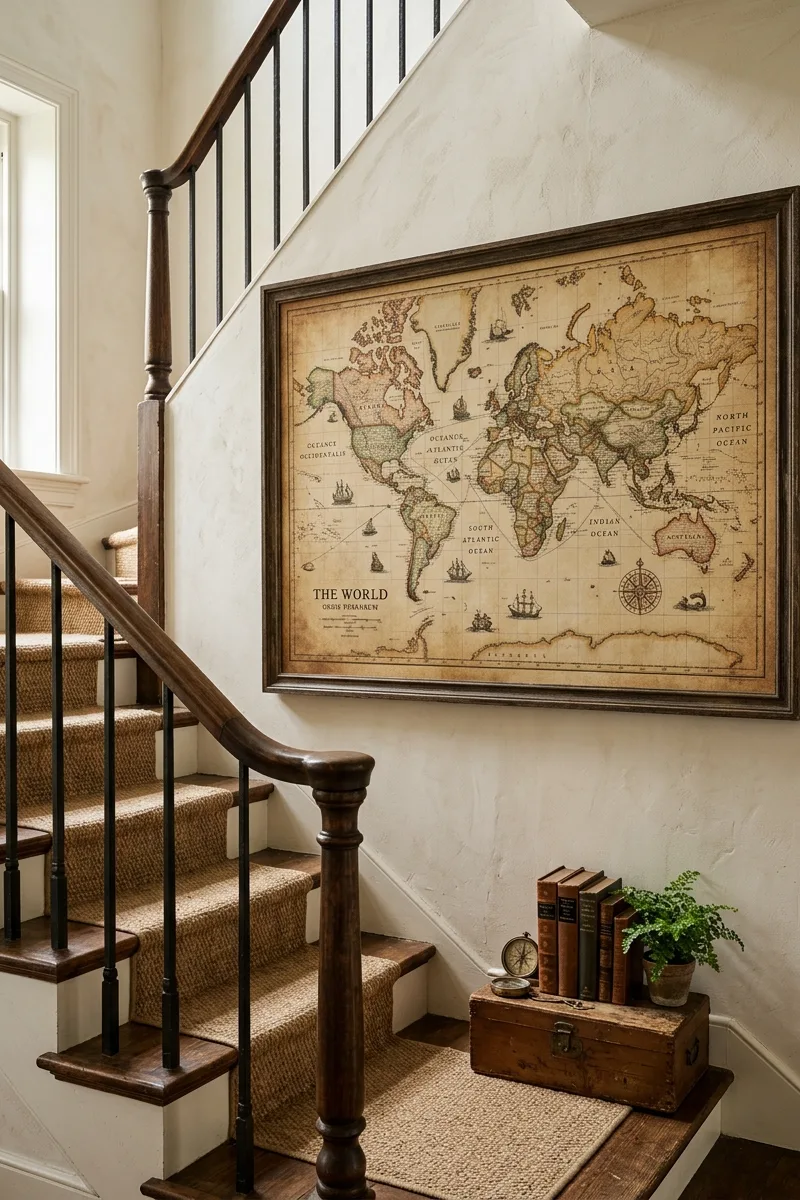 Use a Large Map or World Art