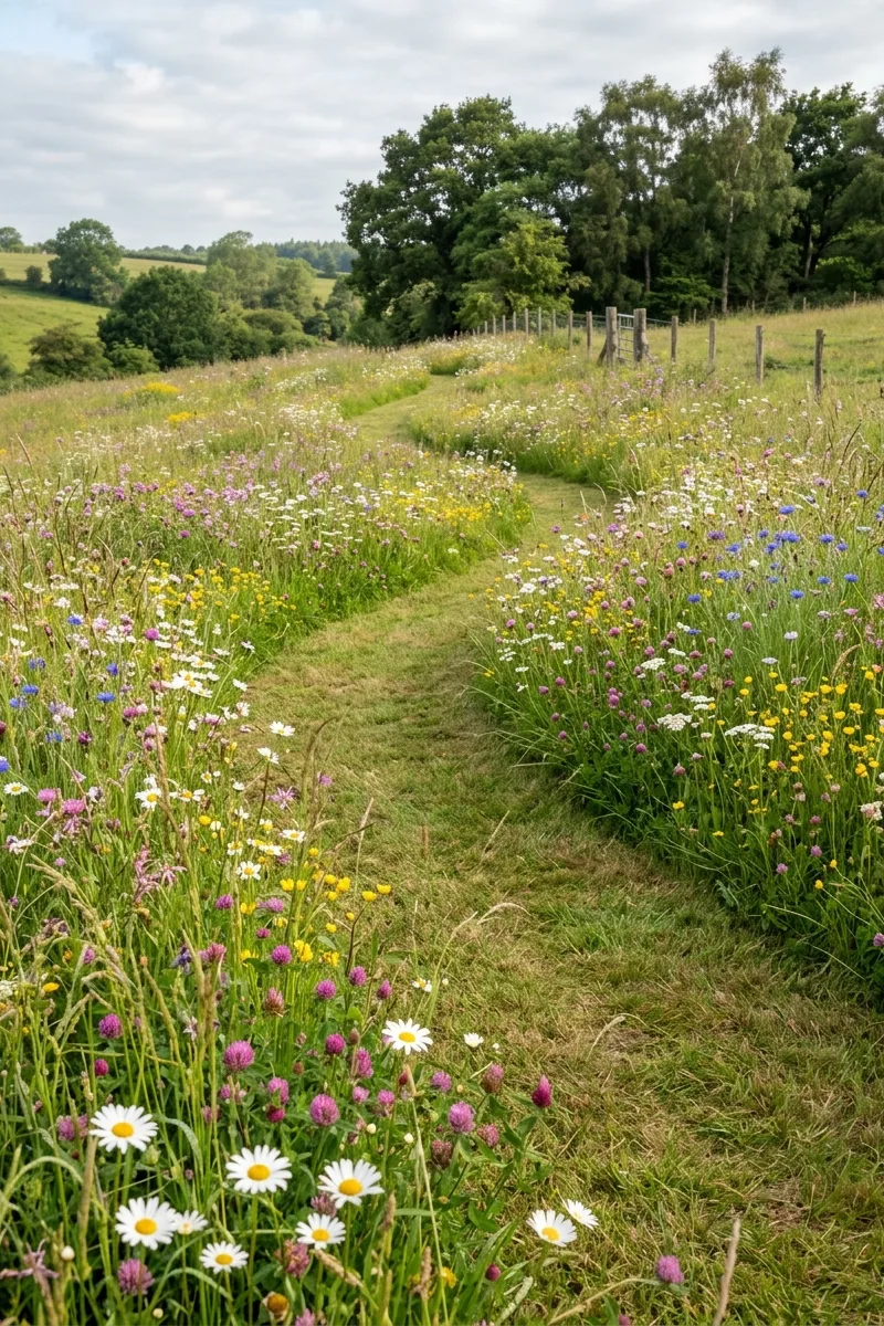 Create a Pathway with Mown Grass