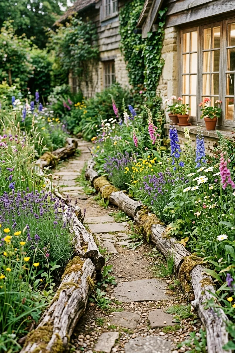 Use Logs for a Rustic Edge