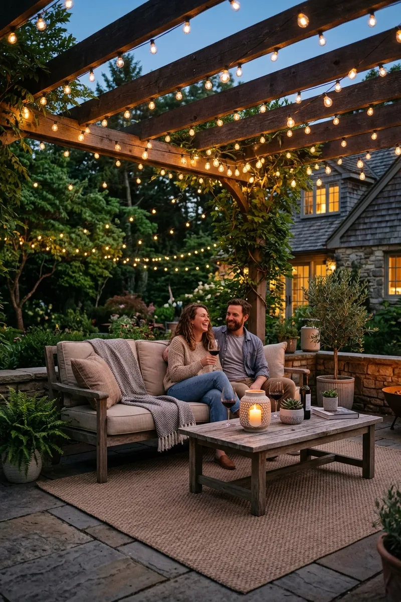 Hang String Lights for a Magical Glow