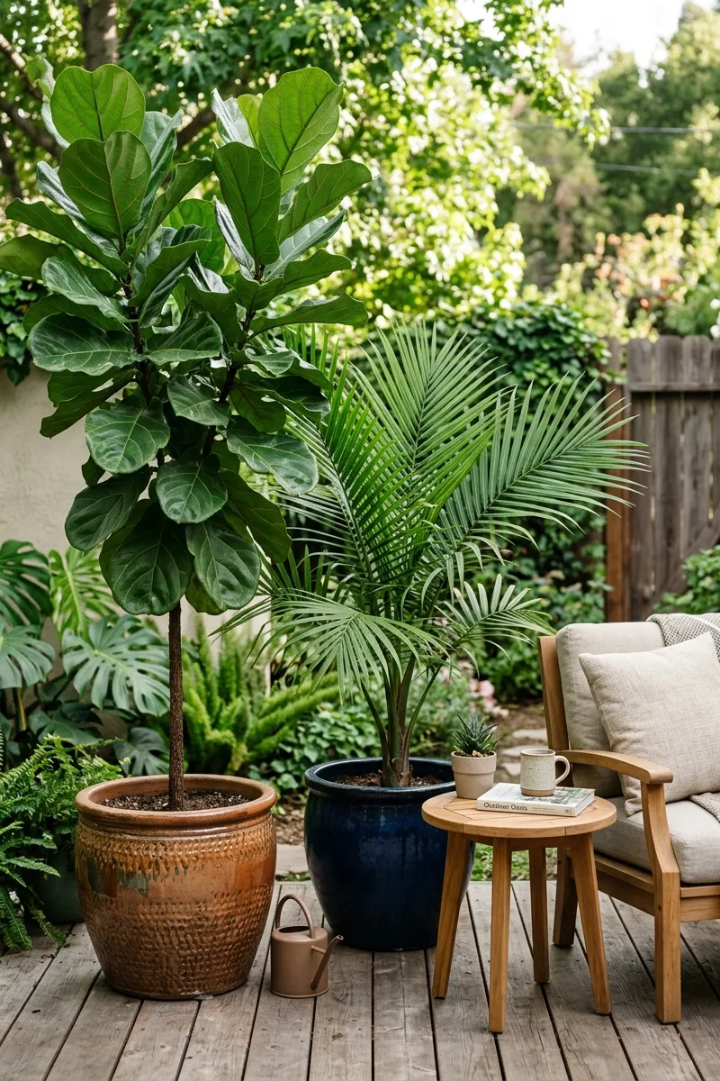 Incorporate Lush Potted Plants