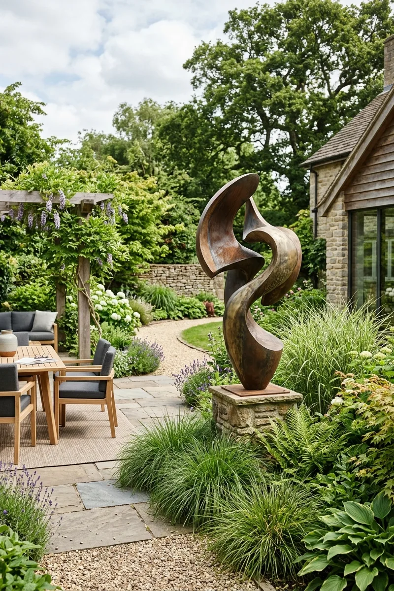 Incorporate Sculptural Garden Art