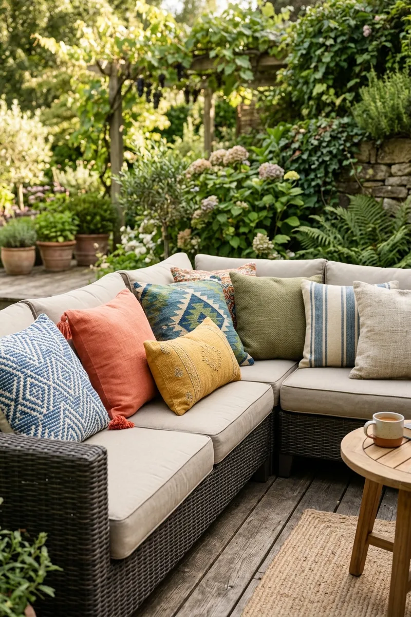 Use Outdoor Pillows for Comfort