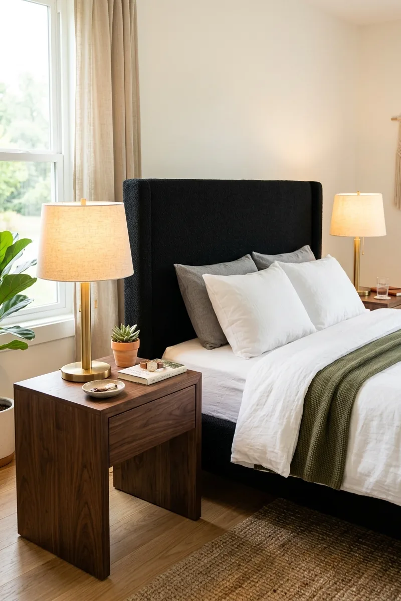 Brass Bedside Lamps