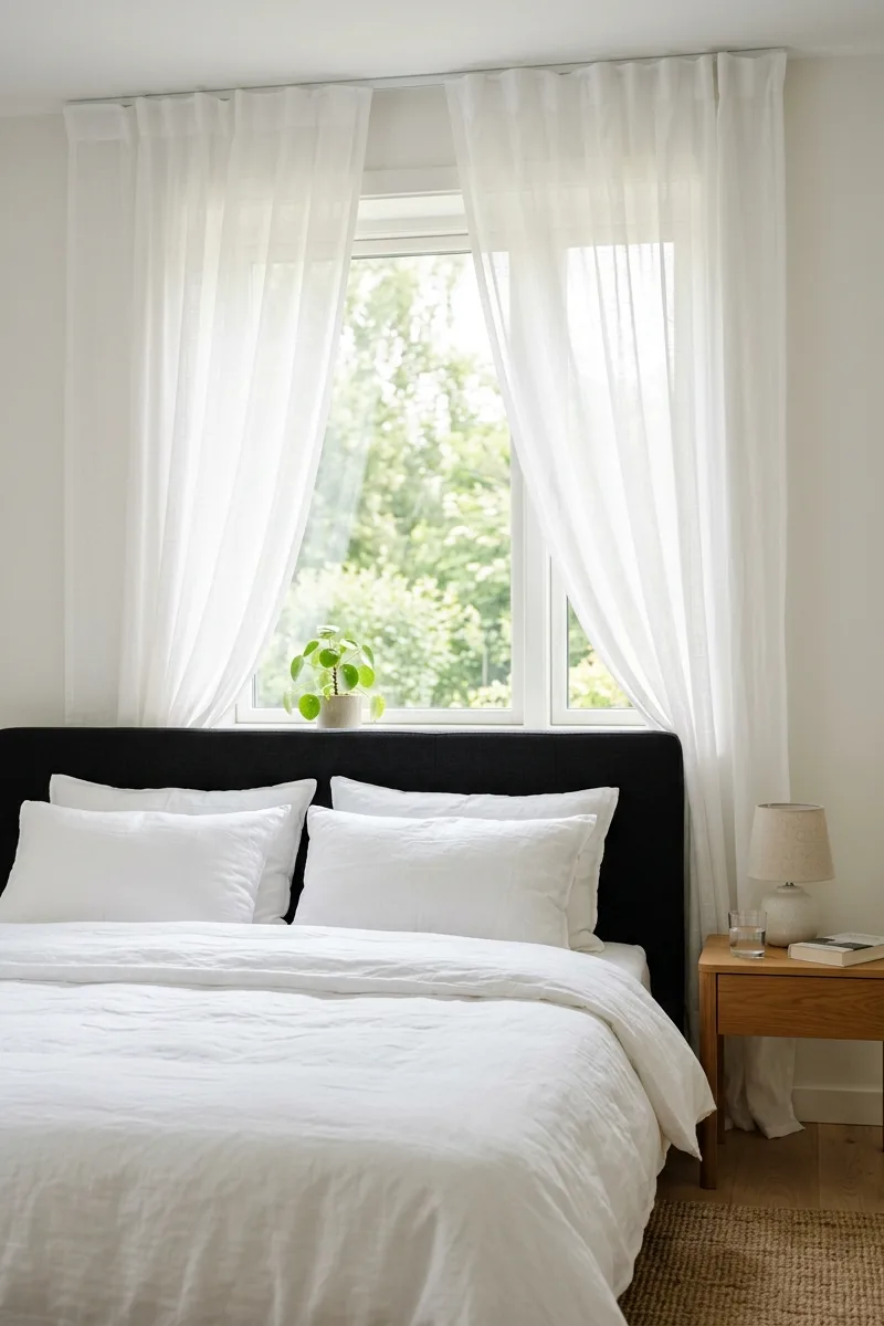 White Sheer Curtains