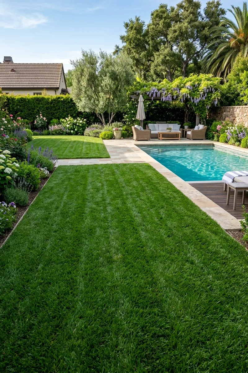 Lush Lawn with a View