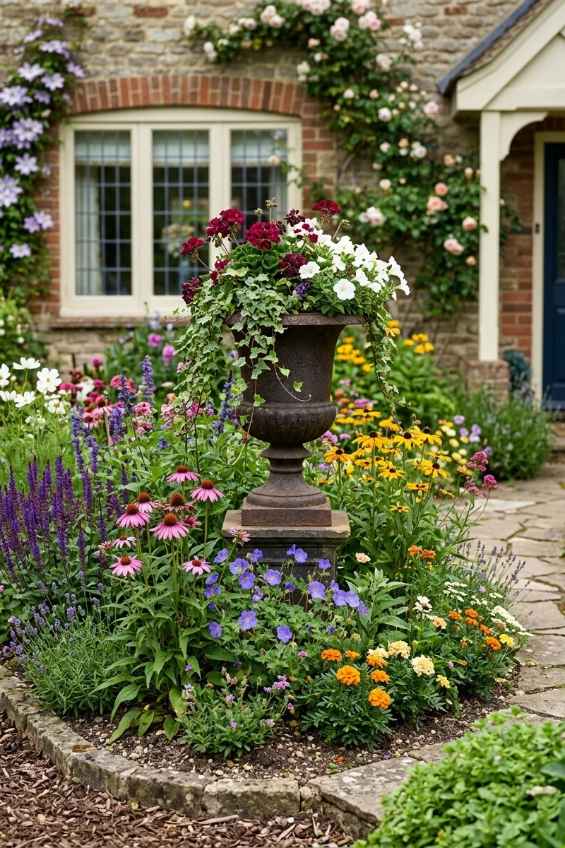 Flower Bed with a Focal Point
