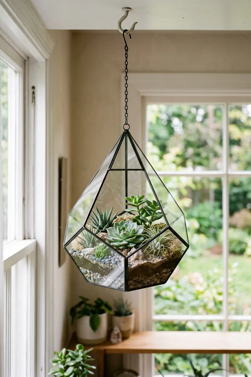 Hanging Glass Terrarium