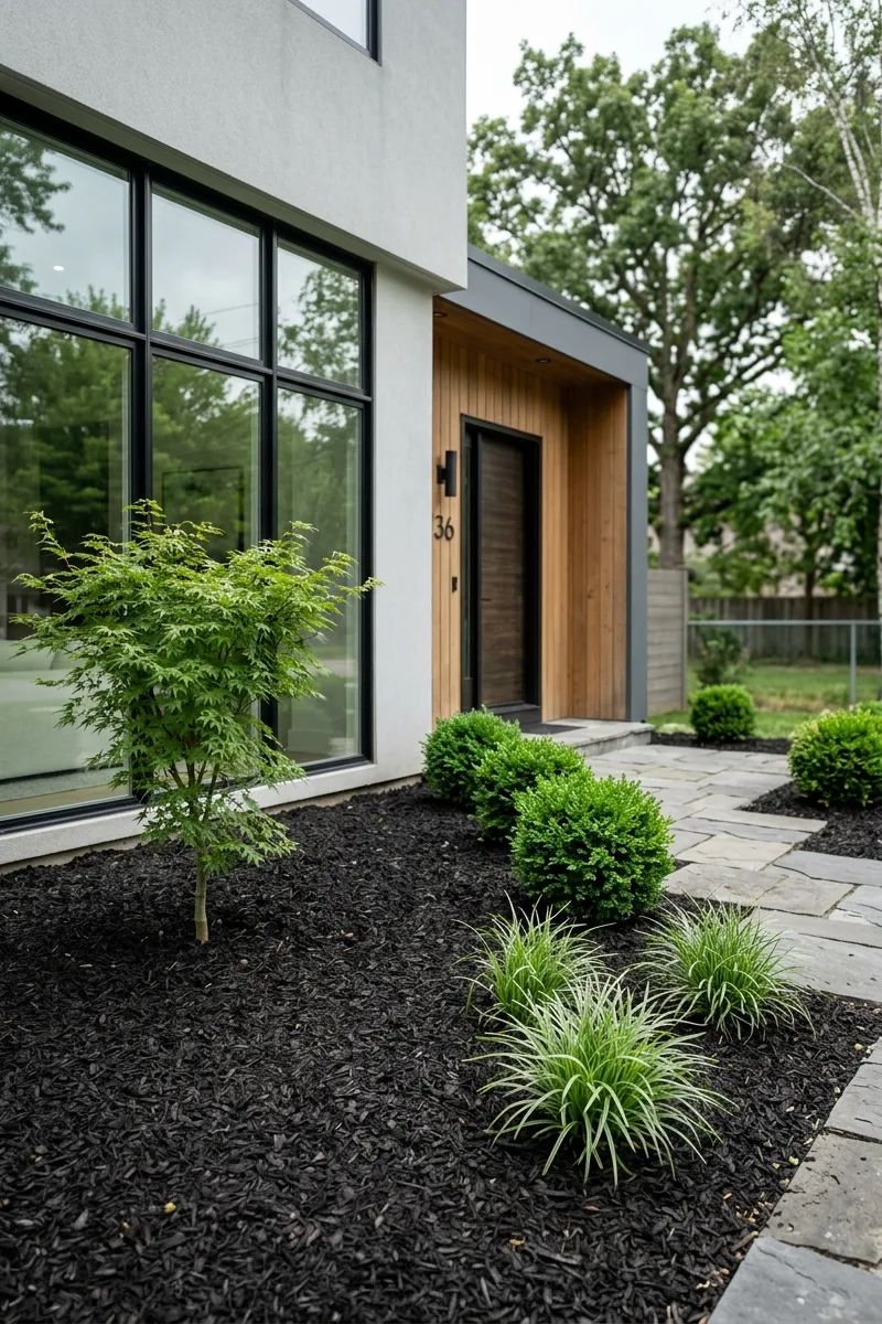Mulch with a Few Plants
