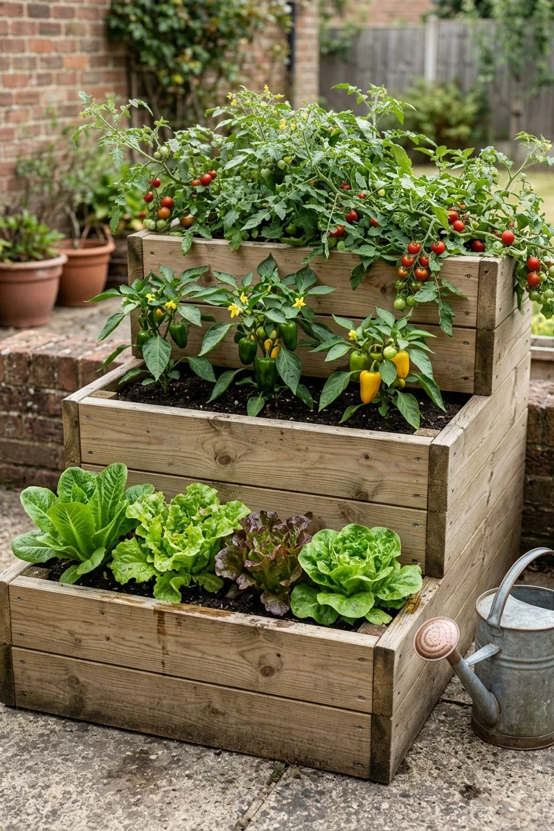 Stepped Terraced Planters