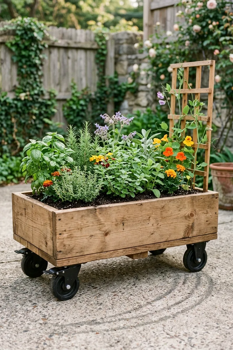 Wheeled Mobile Planter Boxes